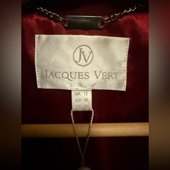 Women's Burgundy Pea Coat - Picture 2 of 2